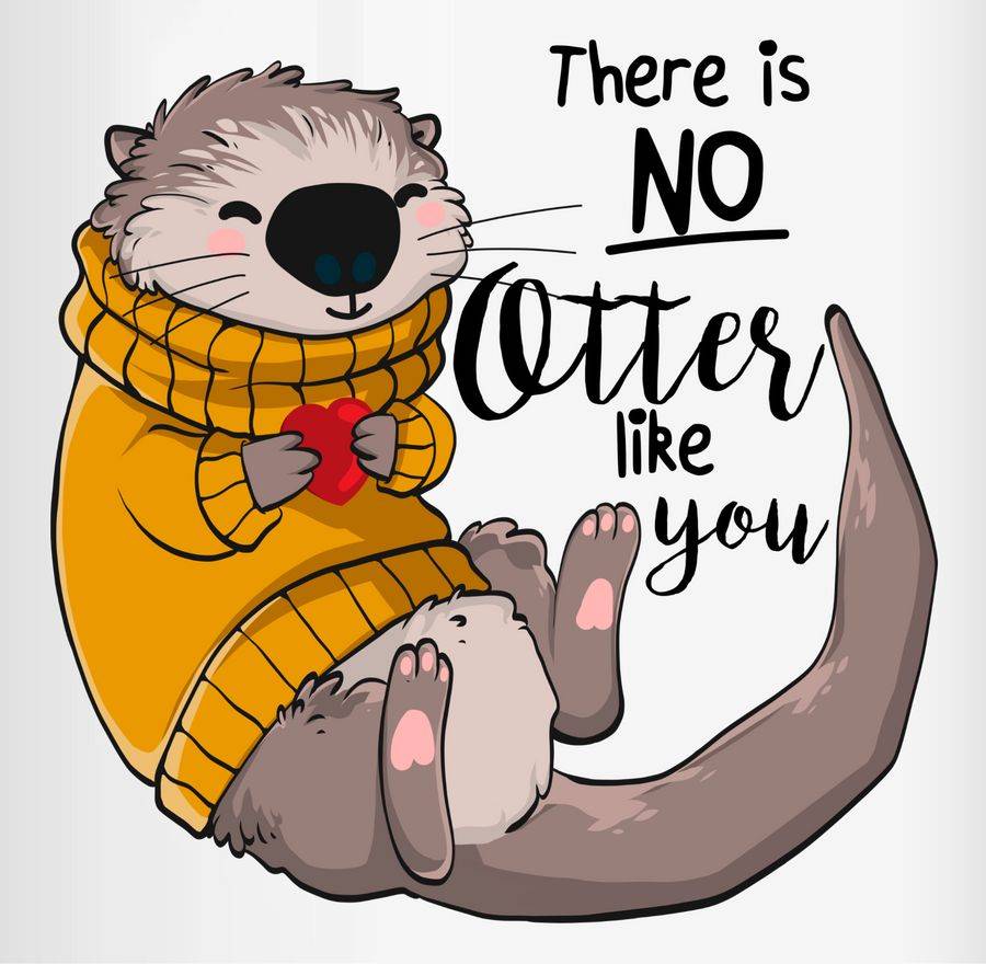 Shirtracer There is no Otter like you: Tshirt Turnbeutel Shirtracer Fabrikladen